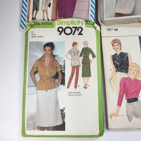 Sewing Patterns Lot of 11 Vogue Simplicity Butterick McCalls Cut Vintage 70s 80s - Picture 8 of 11